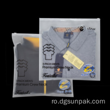 pungi de plastic reciclate personalizate cu fermoar cu logo